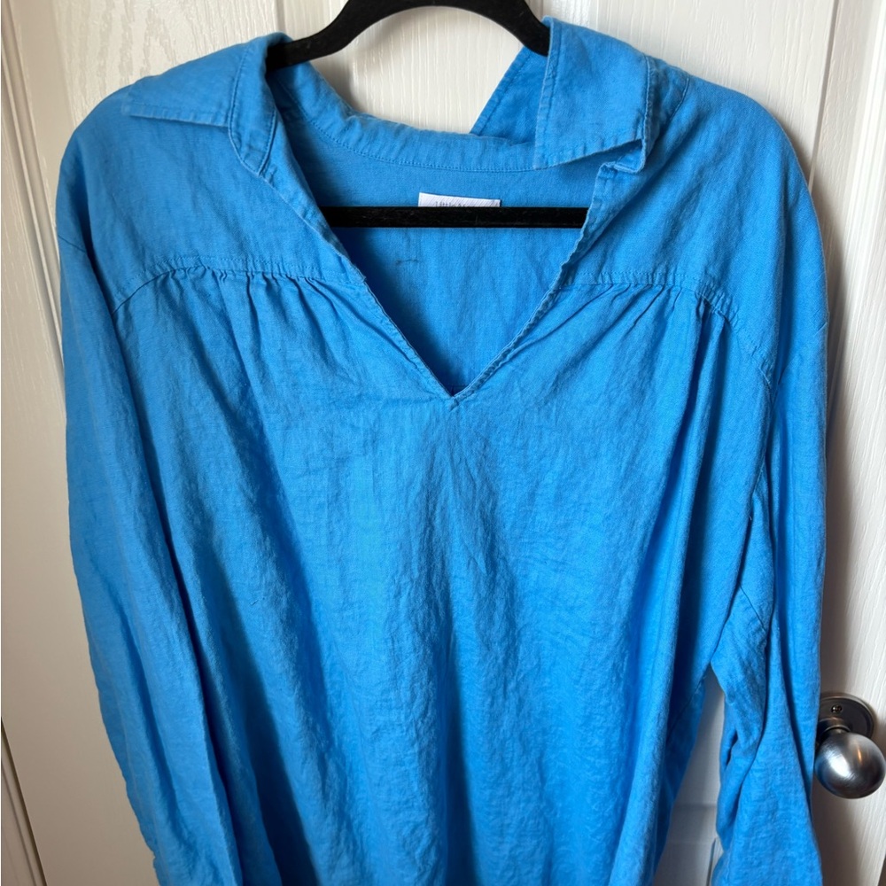 Aritzia Little Moon Blue Long Sleeve tunic
